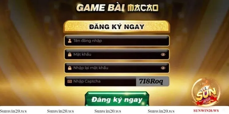 Hướng dẫn đăng ký tài khoản Sunwin
